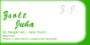 zsolt juha business card